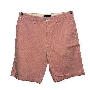 Banana Republic Mens Red & White Striped Cotton Shorts Size 32